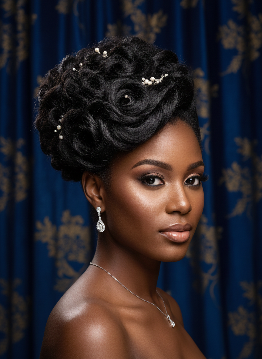 Social media post of a hairstyle